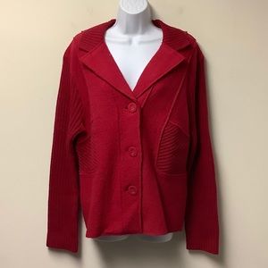 100% Wool Sweater Jacket XL